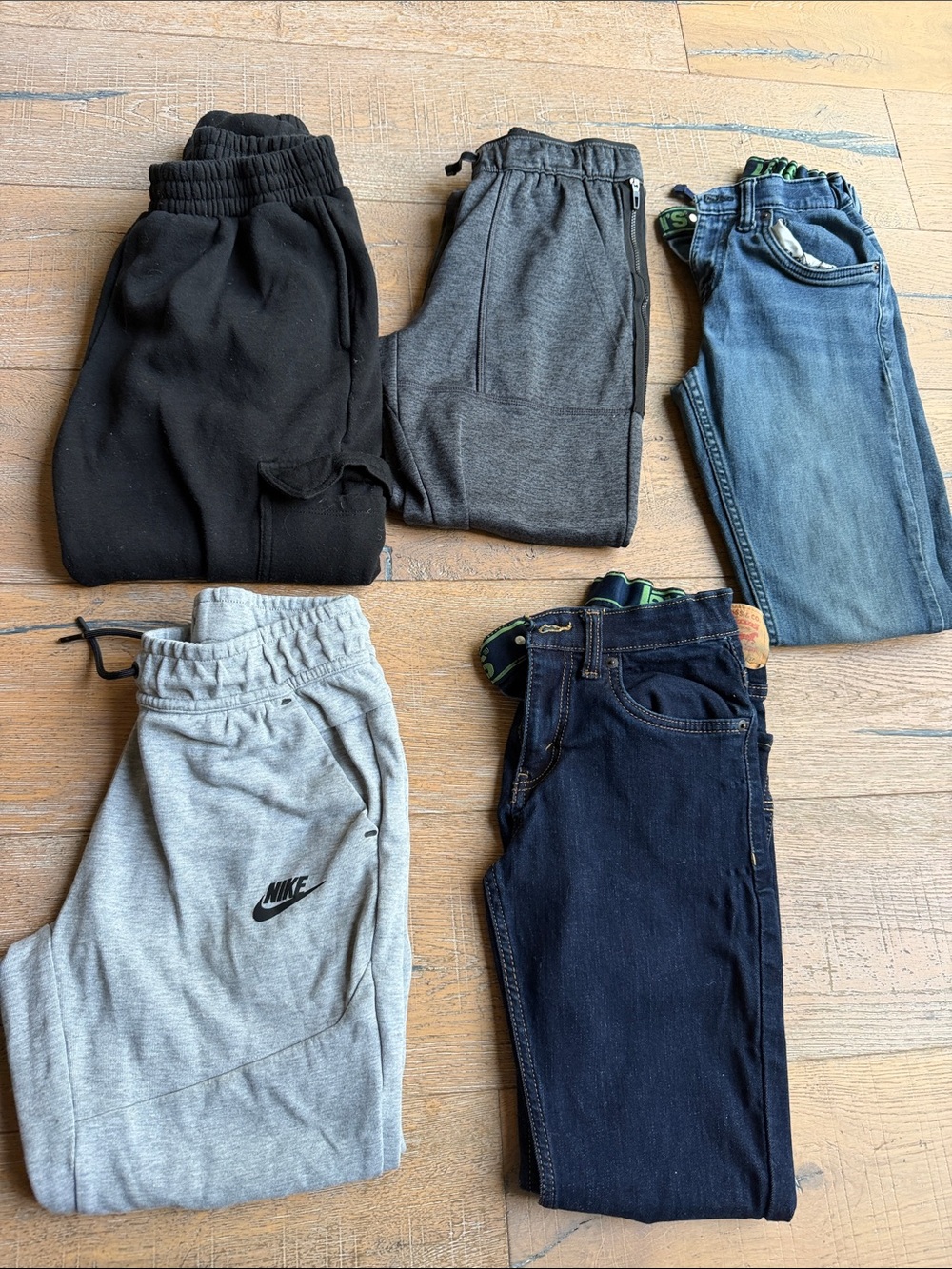 Levi's Kids Black and Dark Gray Joggers Set
